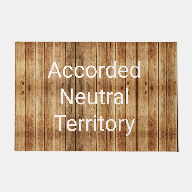 Felpudo Personalizado de Territorio Neutral Doormat Blonde (Anverso)