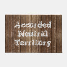 Personalizado de Territorio Neutral Doormat Selecc