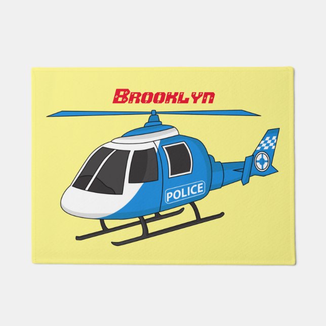 Felpudo Personalizado del helicóptero del helicóptero del  (Anverso)