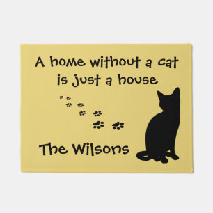 Felpudo Personalizado del hogar y del gato