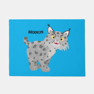 Felpudo Personalizado del lince del bobcat medio