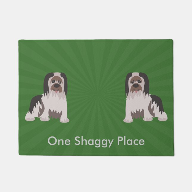 Felpudo Personalizado del perro Shaggy (Anverso)