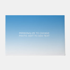 Felpudo Personalizado Dibujo azul personalizado Foto eslog