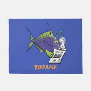 Felpudo Personalizado divertida de pescados y mariscos