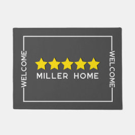 Felpudo Personalizado Doormat 5 Star Review de la familia