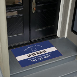 Felpudo Personalizado Doormat de la Casa Abierta de Bienve