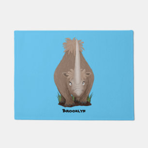 Felpudo Personalizado elasmotherium rinoceronte