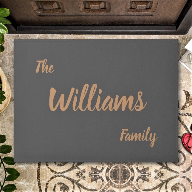Felpudo Personalizado Elegant Family Name (Subido por el creador)