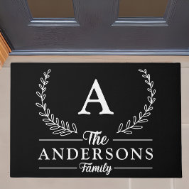 Felpudo Personalizado Elegante y Clásico Nombre de familia