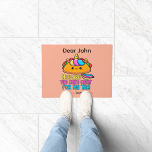 Felpudo Personalizado Eres La Única Carne Para Mi Taco