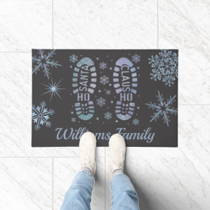 Felpudo Personalizado Familia Santa Boots Navidades de hue