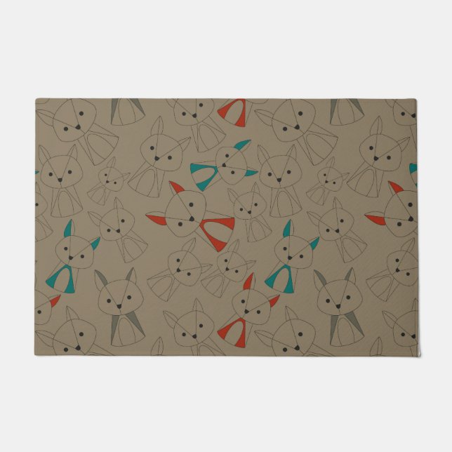 Felpudo Personalizado Fox de modo oscuro (Anverso)