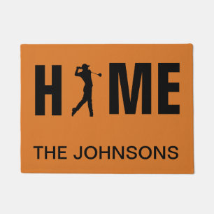 Felpudo Personalizado Golf Door Mat, Golfer Doormat