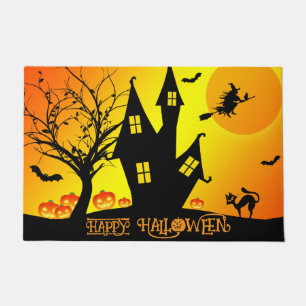 Felpudo Personalizado Halloween Cute Spooky Whimsical Nara