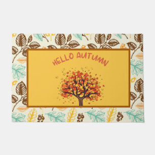 Felpudo Personalizado "Hello Autumn" Colorful Fall deja Do