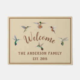 Felpudo Personalizado Hummingbirds Doormat