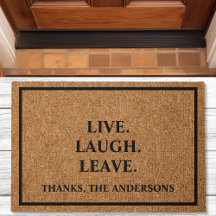 Personalizado Introvert Funny Doormat en Live Laud