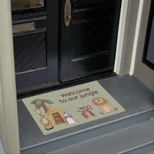 Felpudo Personalizado Jungle Animals Door Mat