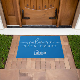 Felpudo Personalizado Logotipo Simple Bienvenida Casa Abie