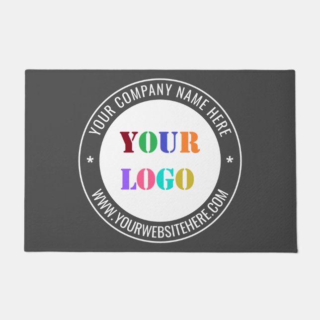 Felpudo Personalizado Marca comercial Texto Doormat promoc (Anverso)