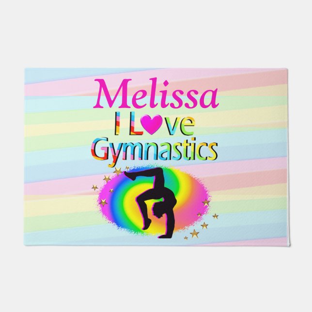 FELPUDO PERSONALIZADO ME ENCANTA GIMNASTICS MAT (Anverso)