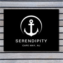 Personalizado negro de ancla náutica moderna