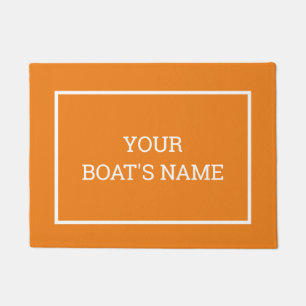 Felpudo Personalizado nombre de la embarcación muelle nar