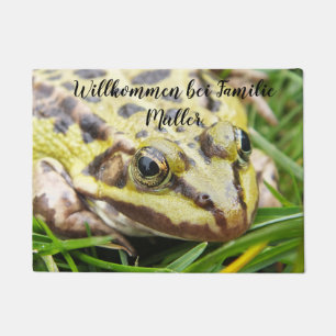 Felpudo Personalizado, patrón, rana, reptil, naturaleza,