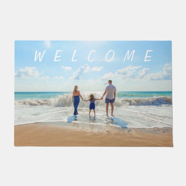 Felpudo Personalizado personalizado de su foto Doormat (Anverso)