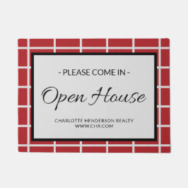 Felpudo Personalizado Red Inmobiliaria Open House Doormat