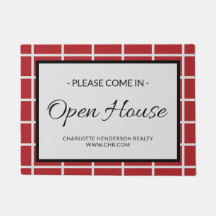 Felpudo Personalizado Red Inmobiliaria Open House Doormat