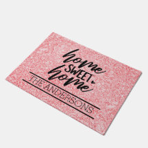 Personalizado Rosa Hogar Rosa Sweet Hogar