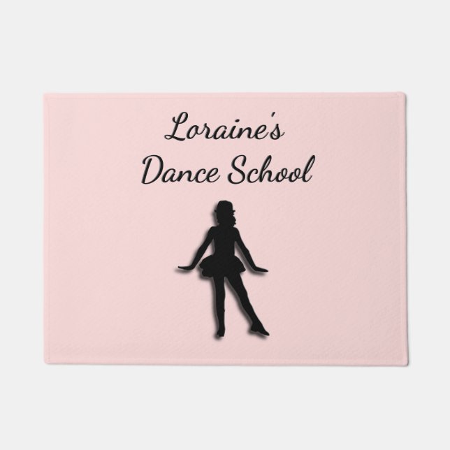 Felpudo Personalizado rosa Tap Dancer (Anverso)