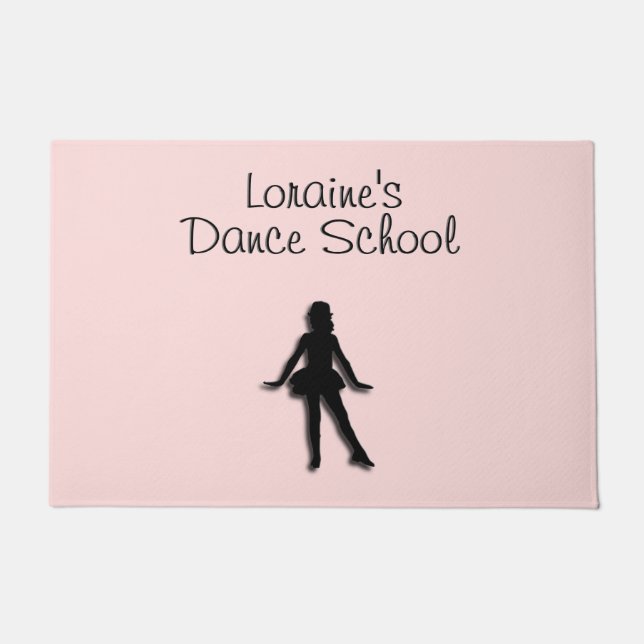 Felpudo Personalizado rosa Tap Dancer (Anverso)