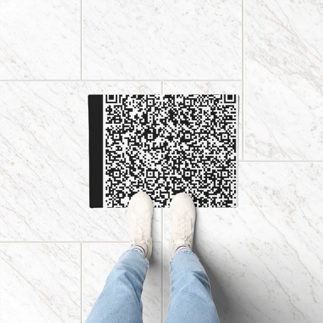 Felpudo Personalizado su código QR Análisis de información (Interior)