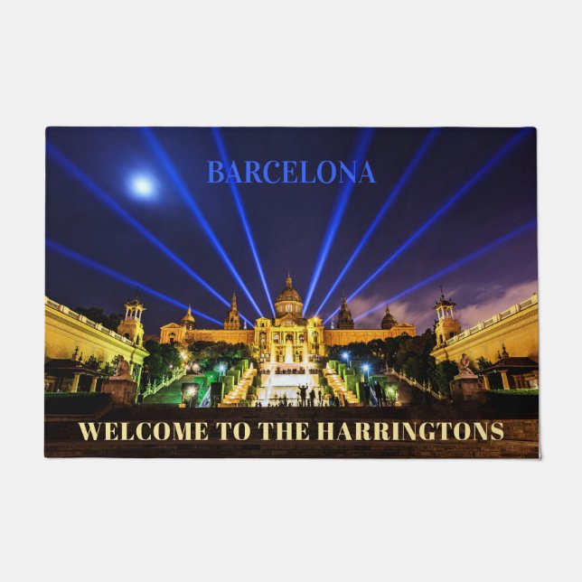 Felpudo Personalizado texto Barcelona doormat (Anverso)