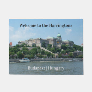 Felpudo Personalizado texto Budapest doormat