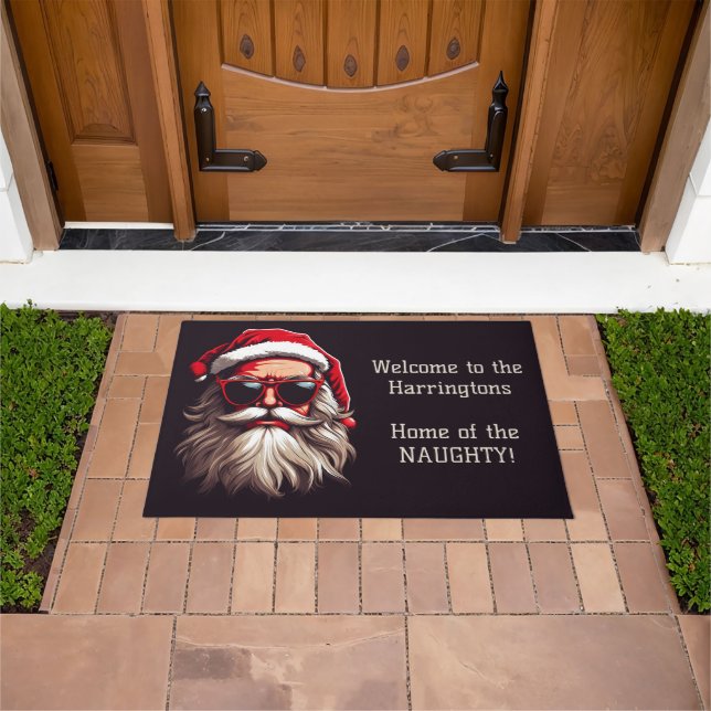 Felpudo Personalizado Texto Grumpy Santa (Exterior)