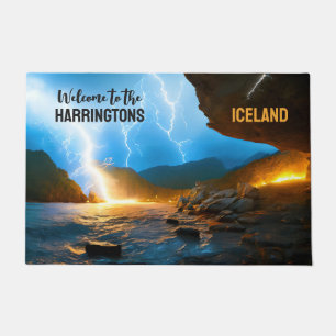 Felpudo Personalizado Texto Islandia