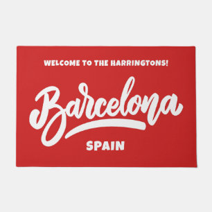 Felpudo Personalizado Texto y color Barcelona