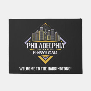 Felpudo Personalizado Textos Filadelfia Pennsylvania