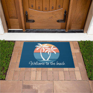 Felpudo Personalizado Tropical Island Beach Seashore Ocean