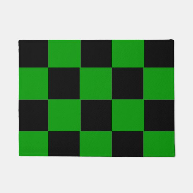 Felpudo Personalizado verde moderno del modelo de la (Anverso)