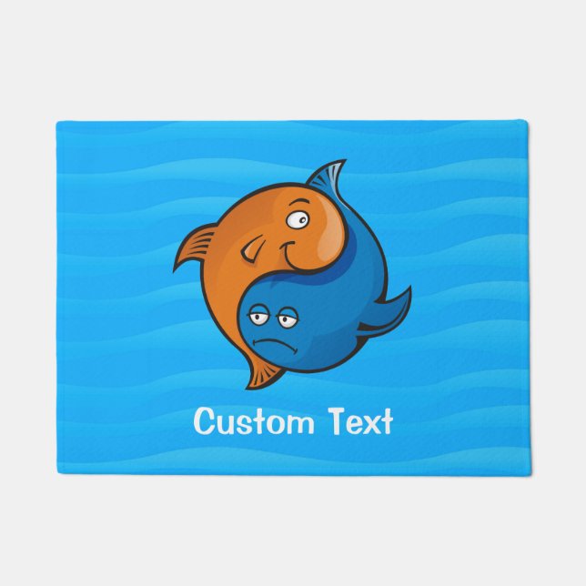 Felpudo Personalizado Yin Yang Fish (Anverso)