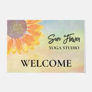 Felpudo Personalizado Yoga Studio Sunflower Doormat