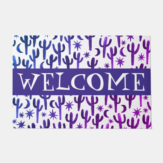 Felpudo Personalízalo! BIENVENIDOS Desierto nocturno Sagua (Anverso)