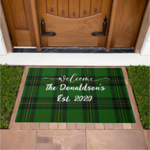 Personalizar Bienvenida de Inicio Verde Tartán de 