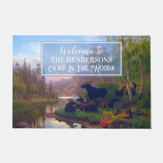 Felpudo Personalizar Majestic Moose Boreal Forest Wild Nat