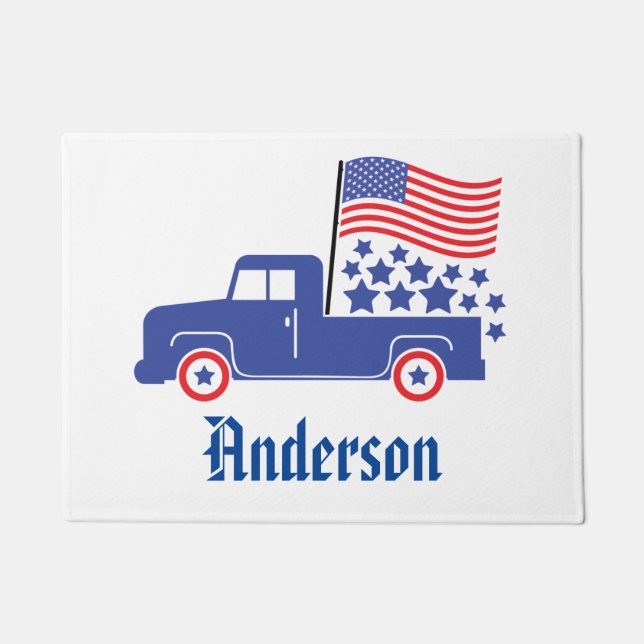 Felpudo Personalized American Truck (Anverso)