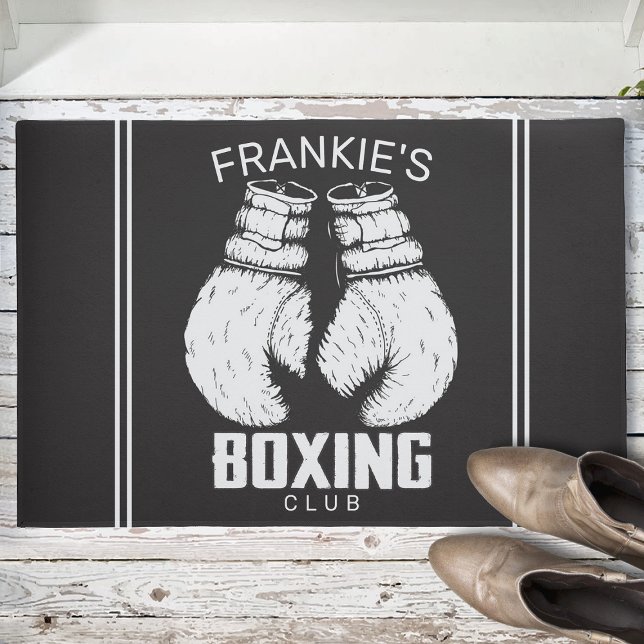 Felpudo Personalized Boxing Club Boxer Gym Fighter Gloves (Subido por el creador)